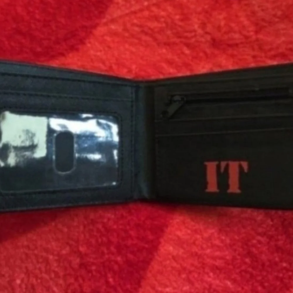 New It clown pennywise Halloween horror leather wallet